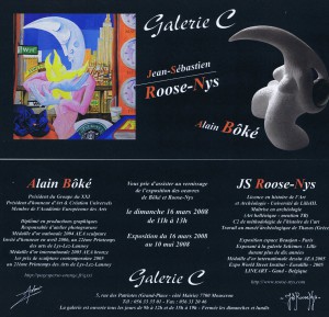 Js Roosenys - Alain Bôké - exposition personnelle galerie C Mouscron