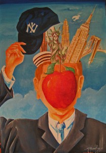 Roose-Nys-New-York-Clin-d'oeil-magrittien-