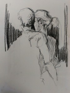 Pose couple nu - atelier privé